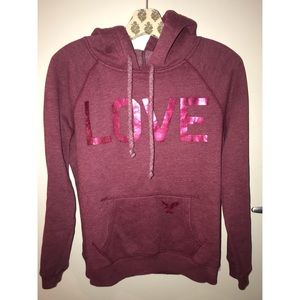 American Eagle Maroon Sweatshirt